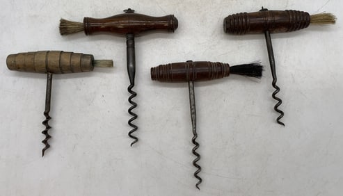(4) Corkscrew/Brush Combinations