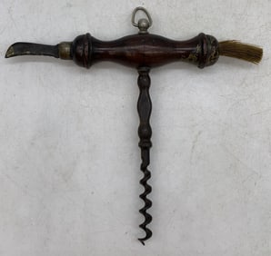 Corkscrew/Brush/Knife Combination