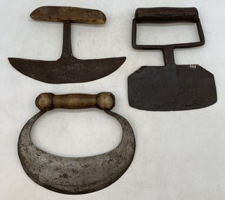 (3) Meat/Cutting Choppers-B.F. Hickman others