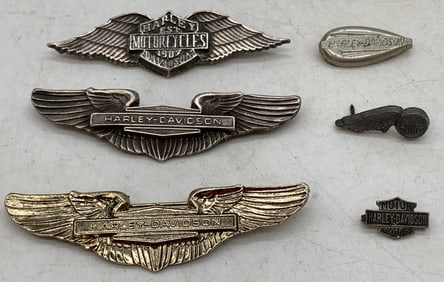 lot of 6 Harley Davidson Motorcycle Pins