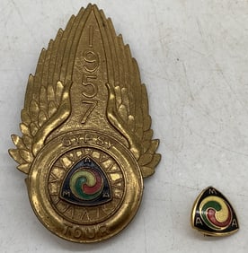 2 American Motorcycle Assoc. Pins-Lapel/Gypsy