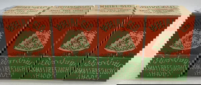 4 boxes Whirl-Glo Xmas tree light shades
