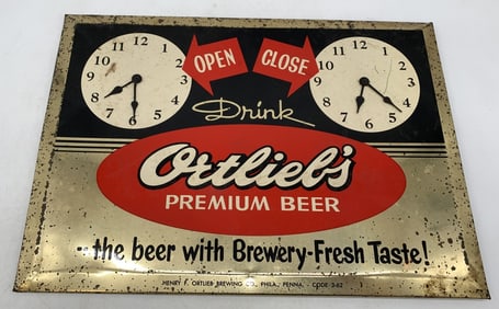 Ortlieb's Premium Beer Sign