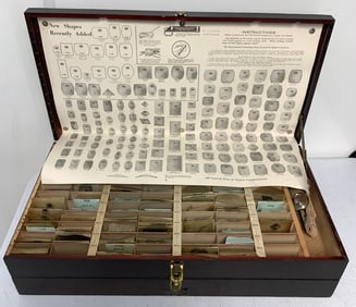 G-S watch crystal case w/contents