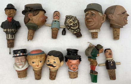 12 bottle stoppers and pourers