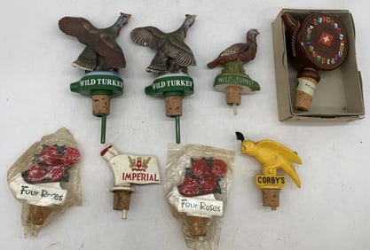 8 bottle top pourers