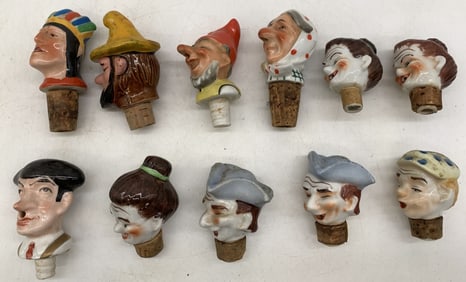 11 bottle stop/pourers