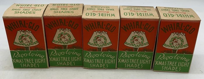 5 boxes Whirl-Glo Xmas tree light shades