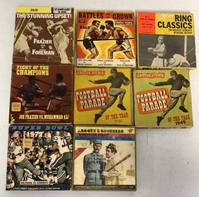 8 8mm mostly boxing and football movies