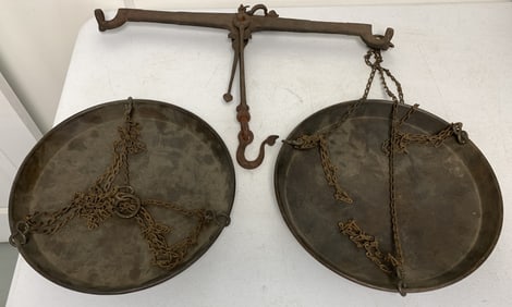 Two Pan Cast Iron Scale