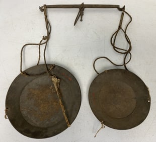 Two Pan Cast Iron Scale