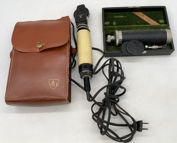 (2) American Optical/Boehm Opthalmoscopes