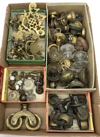 30+ Vintage Door Knobs/Casters/Drawer Pulls