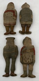 4 Vintage Cloth Dolls