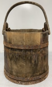Primitive Wooden Bucket