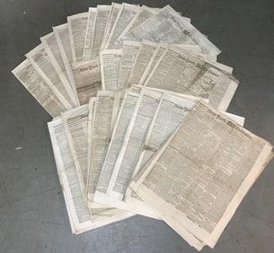 25+ New York Tribune Newspapers 1860's issues