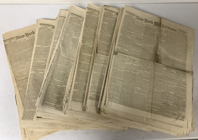 50+ issues of 1864 New York Tribune