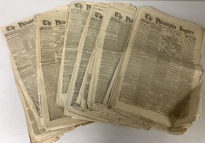 35 + issues 1864-65 Philadelphia Enquirer