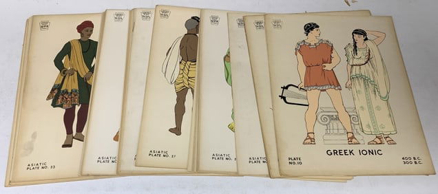 40+ WPA Cultural Costume Plates