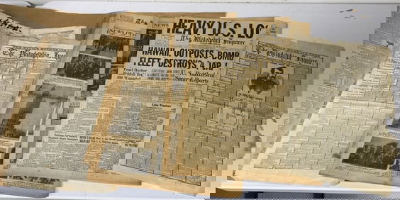 large lot of newspapers 1814-1940's