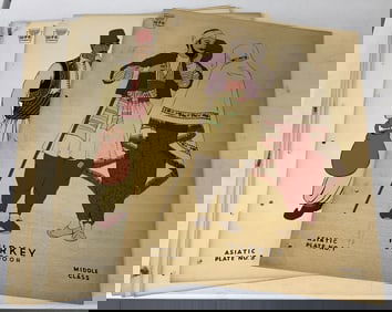 40+ WPA Cultural Costume Asiatic Plates