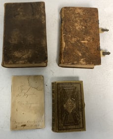 3 Bibles and German handwritten Dogma book