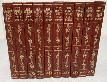 The World's 1000 Best Poems 10 Vol. set