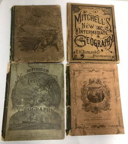 4 Mitchell's School Atlases & Geography Books