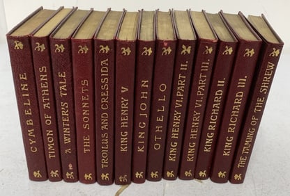 13 The Temple Shakespeare books