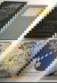 4 assorted books, one signed by author