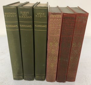 6 works by Burroughs, Deickens & Thackeray