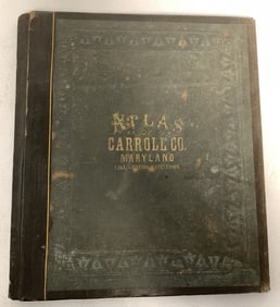 1877 Atlas of Carroll County Maryland