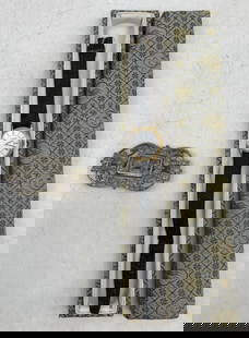 Longines watch and deco brooch: watch band is cracking