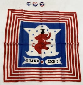 Ike Handkerchief and three pins