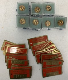 Borg Warner serial number plates and pins for