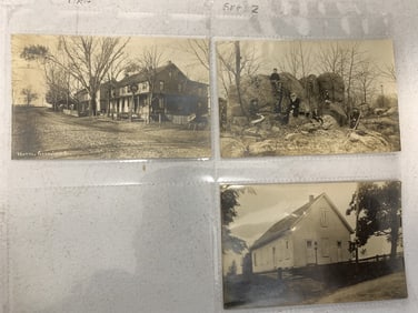 3 real photo postcards