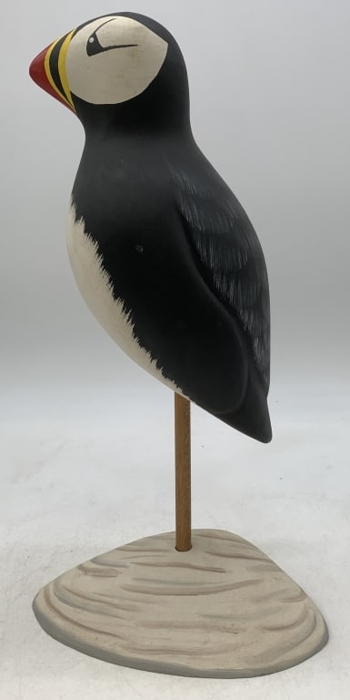Stoney Point Decoys  Puffin wood carving (1 of 5)