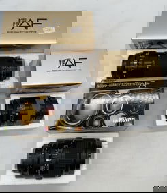 3 Nikon camera lenses