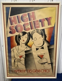 French High Society framed print