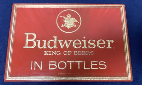 Budweiser King of Beer in Bottles display