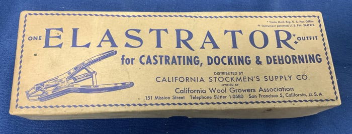 Elastrator Outfit in original box