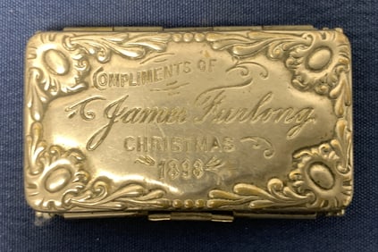 Christmas 1898 James Furlong match safe