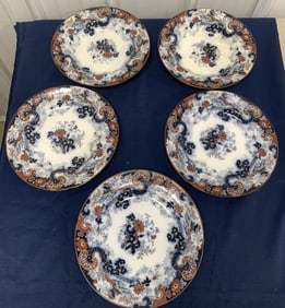 2 Imperial Stone bowls and 3 plates