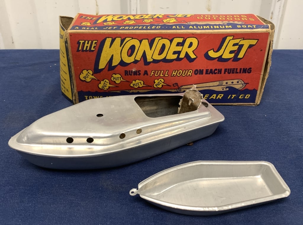 Hoffman Wonder Jet in box: not complete; box has wear and some damage