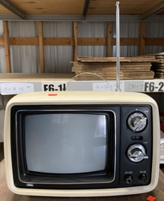 small portable Vintage TV