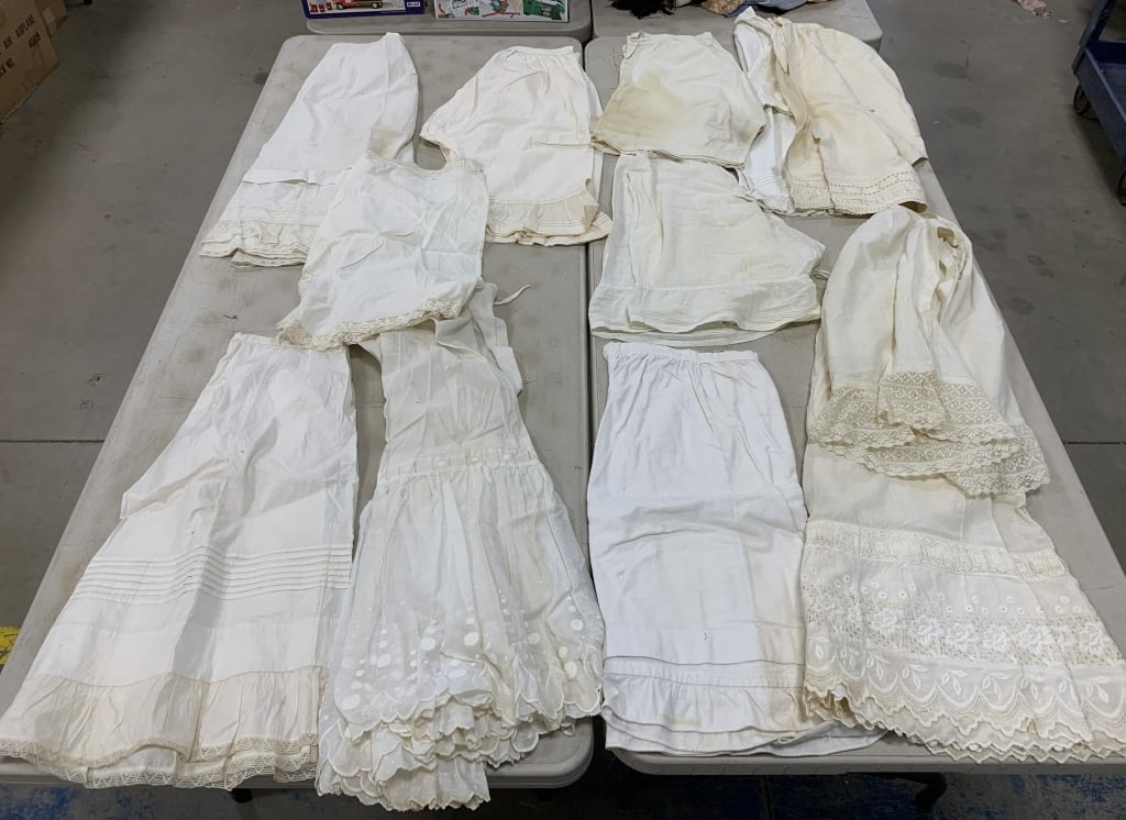 12 petticoats and bloomers: have wear and stains