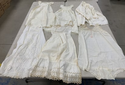 girl's night gowns, women's bloomers, etc.