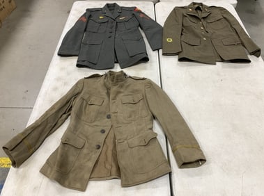 3 military jackets