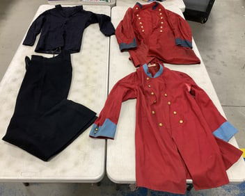 naval pants, shirt and two uniform coats