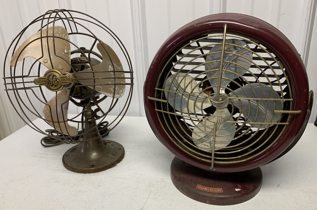 GE and Dominion electric fans